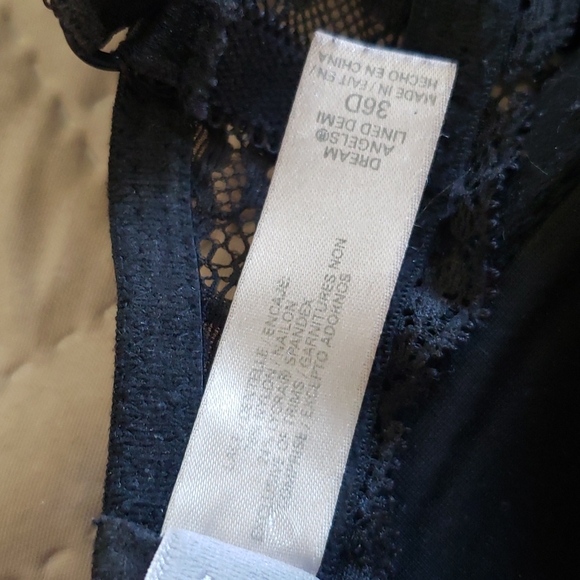 Victoria's Secret Pink and Black Lace Demi Bra - Picture 5 of 9